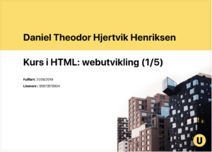 HTML certification